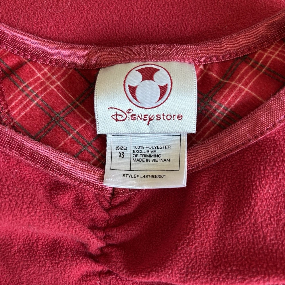 Vintage Disney Store Nightgown Pajama Dress Minnie‎ Mouse Christmas GIRL XS Y2K - Picture 13 of 13